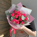 Букет «Малиновый пунш» из роз