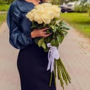 Букет «Роза белая 15 шт»