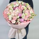 Букет «Мелодия души» из роз и эустом