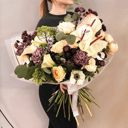 Букет "Шарм" из роз и экзотических цветов