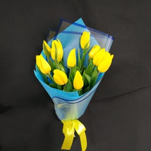 Букет «Краски» из тюльпанов