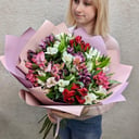 Букет «Ассорти свежих альстромерий»