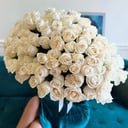 Букет «Белые розы 101 шт»