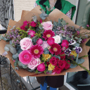 Букет «Праздник» из экзотических цветов и роз