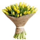 Букет «Солнечная весна» из тюльпанов