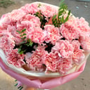 Букет «Розовый зефир» из гвоздик