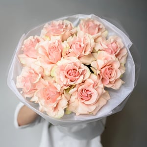 Букет «11 розовых французских роз pink mondiale»