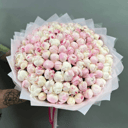 Букет «Ароматные пионы Сара розовые 101 шт»