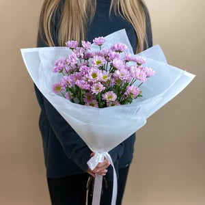 Букет из 5 розовых Сантини