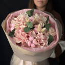 Букет французских розовых роз