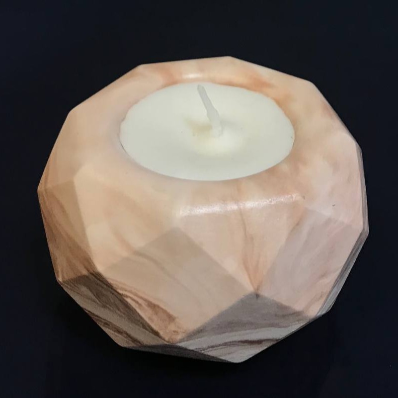 Ароматическая свеча из гипса 2