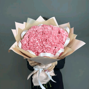 Монобукет из 35 диантусов из гвоздик