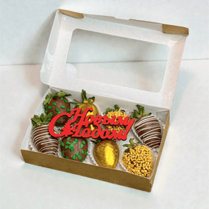 Клубника в шоколаде 8 шт "Новый год"