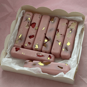 Набор шоколадных палочек в белом шоколаде