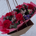 Букет «Малиновый шепот» из роз