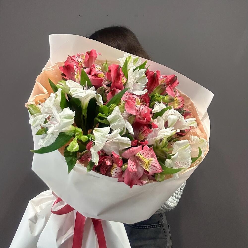 Монобукет альстромерий