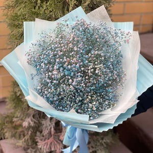 Букет «Брызги волн» из гипсофил