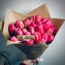 Букет «25 тюльпанов розовых»