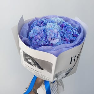 Букет «Лунные диантусы» из гвоздик