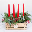 Коробка с цветами «Рождественская песня» из гипсофил