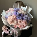 Букет «9 акварельных хризантем»