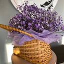 Корзина с цветами «фиолетовое облако»