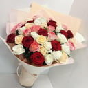 Букет из 45 цветных роз