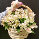 Корзина с цветами «Настроение» из альстромерий