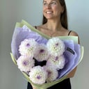 Монобукет из георгин 7 штук из экзотических цветов