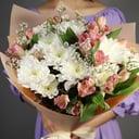 Букет «Хризантема с альстромериями»