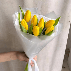 Букет «7 желтых тюльпанов»