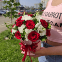 Композиция Роз и Эустомы