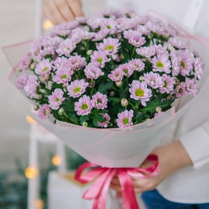 Букет "Нежные мечты" из хризантем