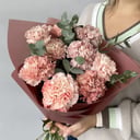 Букет 9 крашенных гвоздик 3