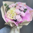 Букет Флоренция из гортензии, хризантемы