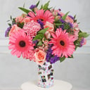 Валенсия из роз и альстромерий