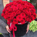 Шляпная коробка с розами