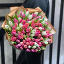 Букет «Лучики весны» из тюльпанов