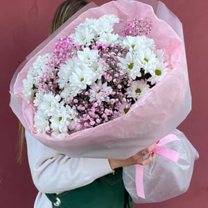 Букет «Воздушный поцелуй» из гипсофил