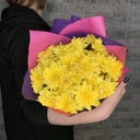 Букет «Небо над городом» из хризантем