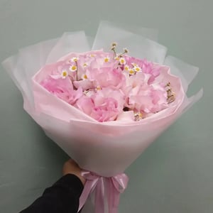 Букет «Счастливые часы» из ромашек