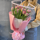 Букет «Тюльпаны пионовидные 15 штук»