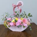 Композиция «Утро в Париже» из роз и эустом