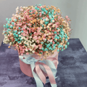 Коробка с цветами «Гипсофила радужная»