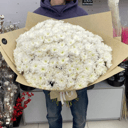 Огромный букет из 51 кустовой хризантемы