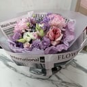 Букет Империя из хризантем и тюльпанов