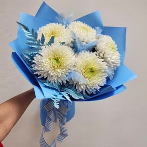 Букет из одноголовых хризантем