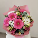 Букет «Бачата» из хризантем и эустом