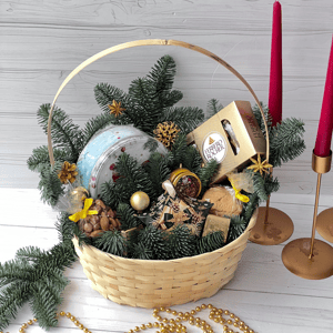 Корзина с ароматом Нового года