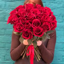 Букет из 25 красных роз